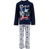 Sonic The Hedgehog Pigiama per Ragazzi, T-Shirt e Pantaloni Lunghi Set 2 Pezzi per Ragazzo, Pigiama in Morbido Cotone Blu, Taglia 3 Anni - Blu