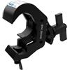 Audibax ACP-4058250BK - Morsetto per Truss con Diametro 40-58 mm - Gancio per Traliccio Luci con un Carico Massimo di 250 kg - Morsetto per Luci da Palco - Morsetto per il Fissaggio di Testa Mobile