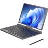 KingnovyPC Mini laptop tascabile Intel N100 2 in 1 da 8 pollici, con pennino capacitivo, touch screen 1280 x 800, Ultrabook 12 GB, LPDDR5, 512 GB, SSD Notebook Chocolate Keyboard, Window 11 Pro, 2 milioni di