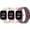Higgs 3 Pezzi Cinturino 20mm Compatibile con Amazfit GTS 2 Mini/4 Mini/GTS 2 2e 3 4 42mm/Cinturini Bip S/Bip S Lite/Bip Lite/Bip U pro,Cinturini Sportivo Morbido Silicone Donna e Uomo Rosa