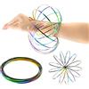 Zayin Anello di flusso Spinner Ring Arm Toy, 3D Geometric Magic Flow Spiral Toy Magic Ring Game 3D Arm Spinner Interactive Stress Relief Toy Festival Toy