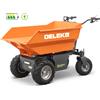 Deleks Motocarriola 100% elettrica con cassone dumper a ribaltamento manuale