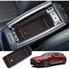 BIXUAN compatibile con Mercedes Benz Classe A W177 V177 2019-2024 Classe B W247 GLA(C118) H247 2020-2024 X247 EQA 2022-2024 EQB Consolle Centrale Armadietto portaoggetti Rosso