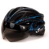 Urban Prime Bike Helmet, Casco Unisex Adulto, Nero-Blu, Taglia Unica
