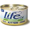 LifeCat Life Cat Natural Kitten 85 gr - Pollo Cibo umido per gatti