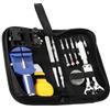 GC GLOBALCOMMERCE Kit Riparazione Orologi Professionale Completo con Attrezzi e Custodia con Zip