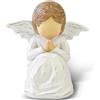 CUNTAUK Statua di angelo custode, statuetta di angelo in preghiera, da donna, per il Ringraziamento, Natale, decorazione per la casa, regalo commemorativo