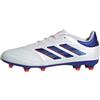 adidas Copa Pure II League Football Boots Firm Ground, Scarpe da Calcio Unisex-Adulto, Cloud White/Lucid Blue/Solar Red, 47 1/3 EU