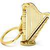 Miniblings Arpa musicale oro scatola strumento musicista musicista concerto | Per borsa e zaino, montato a Berlino, con conduttore e solista