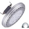 QLEE AR111 led g53 Lampadina Faretto 15W 30 ° Angolo di visione del fascio Luce a binario Freddo 6000k AC / DC12V Es111 Faretti Riflettore 1200Lm Repacement 120W Luce alogena