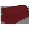 Passione per le tele Completo Letto Lenzuola Cotone Percalle, Lenzuola e 2 Federe da Letto, 100% Cotone Made In Italy, Biancheria da Letto Tinta Unita (matrimoniale, bordeaux)
