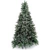 Wizy the new way to move Albero di Natale Canada Mille Rami Super Folto Artificiale Folto in PVC Effetto Realistico Base in Metallo Pieghevole Portatile (180 CM)