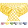 Home Direct Tovaglia in Tela Cerata plastificata Rettangolare 140 x 200cm a Quadri Quadretti Giallo