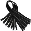 Aerzetix - C61586 - Set di 5 Cerniere Lampo N°4 separabili 55cm in Metallo - Colore: Nero - tiretto cursore Jeans Gilet pelletteria Cucito Abbigliamento Pantaloni merceria