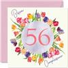 Stuff4 56° Biglietto Auguri Compleanno Donne