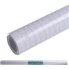 LParkin Copertina per libri autoadesiva trasparente, 0,07 mm, in plastica per libri e documenti, rotolo trasparente, facile da staccare, 45 x 1,5 m, 45 x 10 m