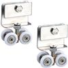xtemtoamz Rulli Scorrevole Vetro Porta Doccia - Metallo Accessori Scorrevole Pista Per Porte Scorrevoli, Scorrevoli Cabine Doccia, Dispositivo Di Rotolamento Il Montaggio Docce, 2 Pezzi