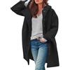 MJGkhiy Trench Donna Lungo Invernale Giacca Blazer Moda Giubbini Maniche Lunghe Cardigan Lana Giubbotti Tinta Unita Giaccone Con Cappuccio Giacche Abbigliamento Donna Saldi
