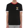 MOSCHINO T-Shirt Maglietta Underbear Teddy Logo Designed in Italy Fashion Nero Black (L, 07114410)