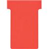 Franken TK201 - Porta-carte a forma di T, misura 2, 59 mm, confezione da 100, colore: rosso