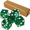 POKER CHIP SHOP 5 x Perfect 19MM Precision Casino Dadi/Craps (verde)