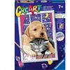 Ravensburger - CreArt Serie D: Amici pelosi, Kit per Dipingere con i Numeri