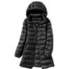 ORANDESIGNE Piumino Leggero Donna con Cappuccio Puffer Jacket Leggeri Giacca Cappotto Lungo Giubbino Down Jacket Piumino Leggero Caldo Giacche Trapuntato Slim Piumini Invernale C Nero M