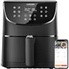 COSORI CS158-AF Friggitrice ad Aria WiFi, Friggitrice Senza Olio, Nero Obsidian