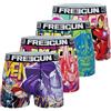 FREEGUN Boxer Bambino Marvel, set di 4, Mutande Ragazzo, Iron man, Thor, Loki, Taglie 14-16 anni