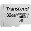 Transcend 32 GB microSDXC 300S Scheda di Memoria con Adattatore, TS32GUSD300S-A