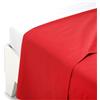 Caleffi Lenzuolo Superiore Cotone Tinta Unita Rosso Matrimoniale in Cotone - 01082