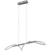 RL LIVE YOUR LIGHT Reality LED Lampada a sospensione Argos R32361106, metallo cromato, plastica bianca, incl. 28 Watt LED, interruttore dimmer