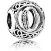 Pandora Charm Pandora Donna Alfabeto Vintage in Argento Cubic Zirconia 791859CZ Alfabeto Vintage