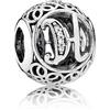 Pandora Charm Pandora Donna Alfabeto Vintage in Argento Cubic Zirconia 791852CZ Alfabeto Vintage