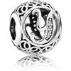 Pandora Charm Pandora Alfabeto Vintage in Argento Cubic Zirconia 791869CZ Alfabeto Vintage