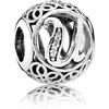 Pandora Charm Pandora Donna Alfabeto Vintage in Argento Cubic Zirconia 791865CZ Alfabeto Vintage