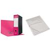 Esselte G85 OXFORD Registratore protocollo 8 cm Fucsia + 1 conf buste DELUXE