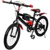 Vielrosse Bicicletta da mountain bike per bambini, 20 pollici, sedile regolabile, cambio a 7 marce, bicicletta stabile, adatta per fuoristrada, per avventure e divertimento all'aperto (rosso)
