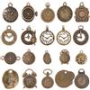 SUNNYCLUE 1 Scatola 2 Set 40 Pezzi Ciondoli Quadrante Orologio Ciondoli Steampunk Sfusi Bronzo Anticato Orologio retrò Ingranaggio Ruota Dentata Orologi Rotondi Punk A Vapore Fascino per La Creazione