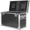 AFX ✔️ FLIGHT CASE NERO CON RUOTE PER 2 TESTE MOBILI BEAM WASH 19X15W TIPO AURA