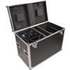 AFX ✔️ FLIGHT CASE NERO PER 2 TESTE MOBILI WASH 36X15W 36X18W PADELLA LMH460Z