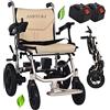 Lyy - 8866 Le sedie a rotelle elettrica pieghevole leggero per anziani disabili, aperto / veloce volte Sedia elettrica Azionamento con Power o sedia a rotelle manuale, transito Chair Viaggi,Dual Control