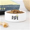Wanapix | Ciotole Personalizzate per Cani e Gatti | con Nome e Foto | Ciotola in Ceramica per Cibo e Acqua | Antiscivolo | 17,5x7,5 cm | Corona