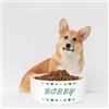 Wanapix | Ciotole Personalizzate per Cani e Gatti | con Nome e Foto | Ciotola in Ceramica per Cibo e Acqua | Antiscivolo | 17,5x7,5 cm | Stampe
