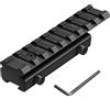 Paike Dovetail to Picatinny Rail Adapter 11mm to 20mm Rail Adapter Low Profile Scope Riser Rail Adaptor Base Mount 3/8 to 7/8 Converter Adapter