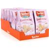 Loacker, Quadratini Raspberry e Yoghurt, Cubetti Fragranti con Cinque Strati di Cialdine Wafer e Quattro di Crema Yogurt e Lamponi, Snack Dolci per Colazione, 12 Sacchettini Richiudibili