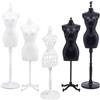 NBEADS 5 Set Mini Manichino Display Modello, Supporto Di Plastica Display Holder Mannequin Holder Dress Form Per Mini Abiti Fai Da Te Rendendo Accessori Vestiti Rack