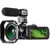 ZiShak telecamera Videocamera Vlog 4K compatibile con videocamera digitale AC3 1080P 60FPS Full HD IR for visione notturna professionale (Color : Red)