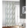 Albani Sciarpa con 8 Occhielli, 245 x 135 cm, Beige/Blu, 245x135 cm