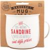 MUG NOMADE - Tazza da tè e caffè personalizzata Sandrine - regalo per uomo e donna